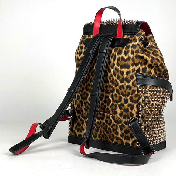 Christian Louboutin Explorer Funk Backpack leopard brown black - Picture 2 of 10